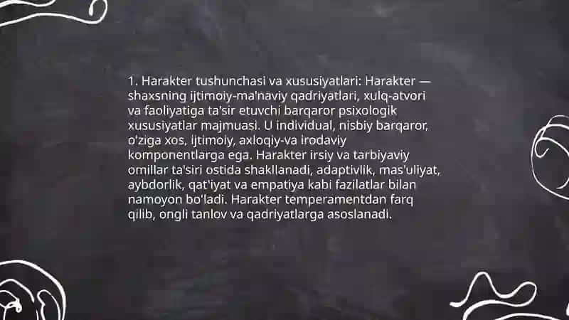 Harakter 3