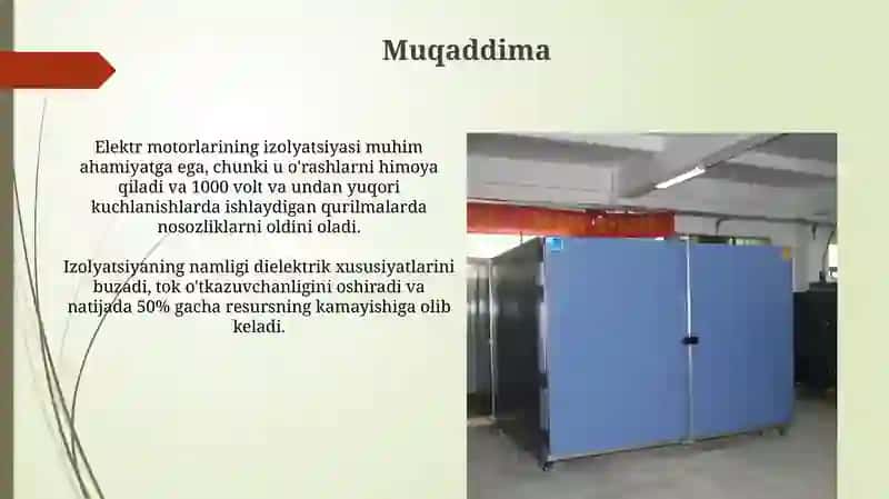 Elektr dvigatellar izolyatsiyasini qurutish uslublari 3