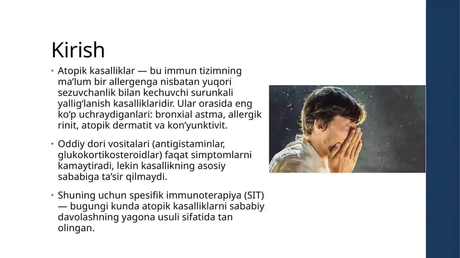 Atopikkasalliklarning maxsus (spesifik) immunoterapiyasi 3