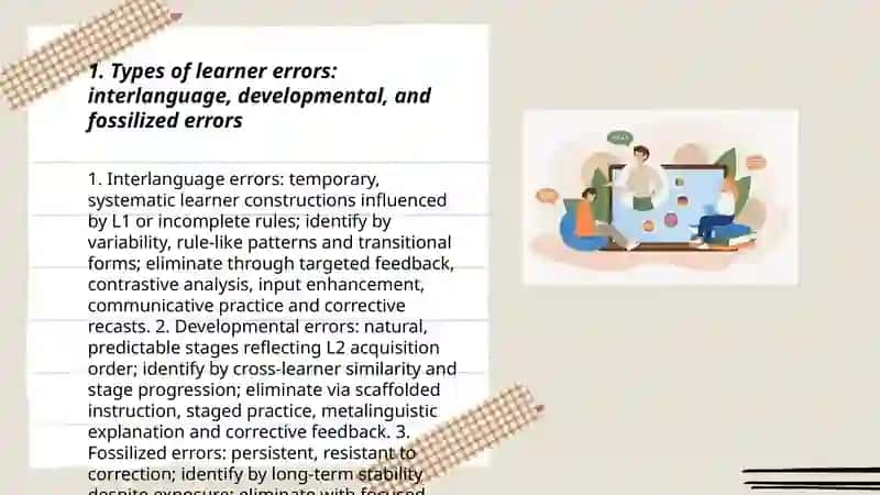Errors in language learning: ways to identify and eliminate them 3