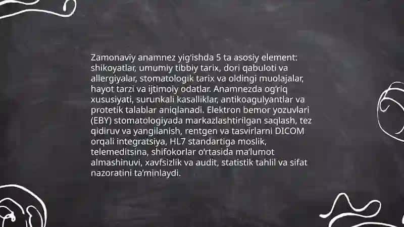 Stomatologiyada zamonaviy tekshirish asoslari 3