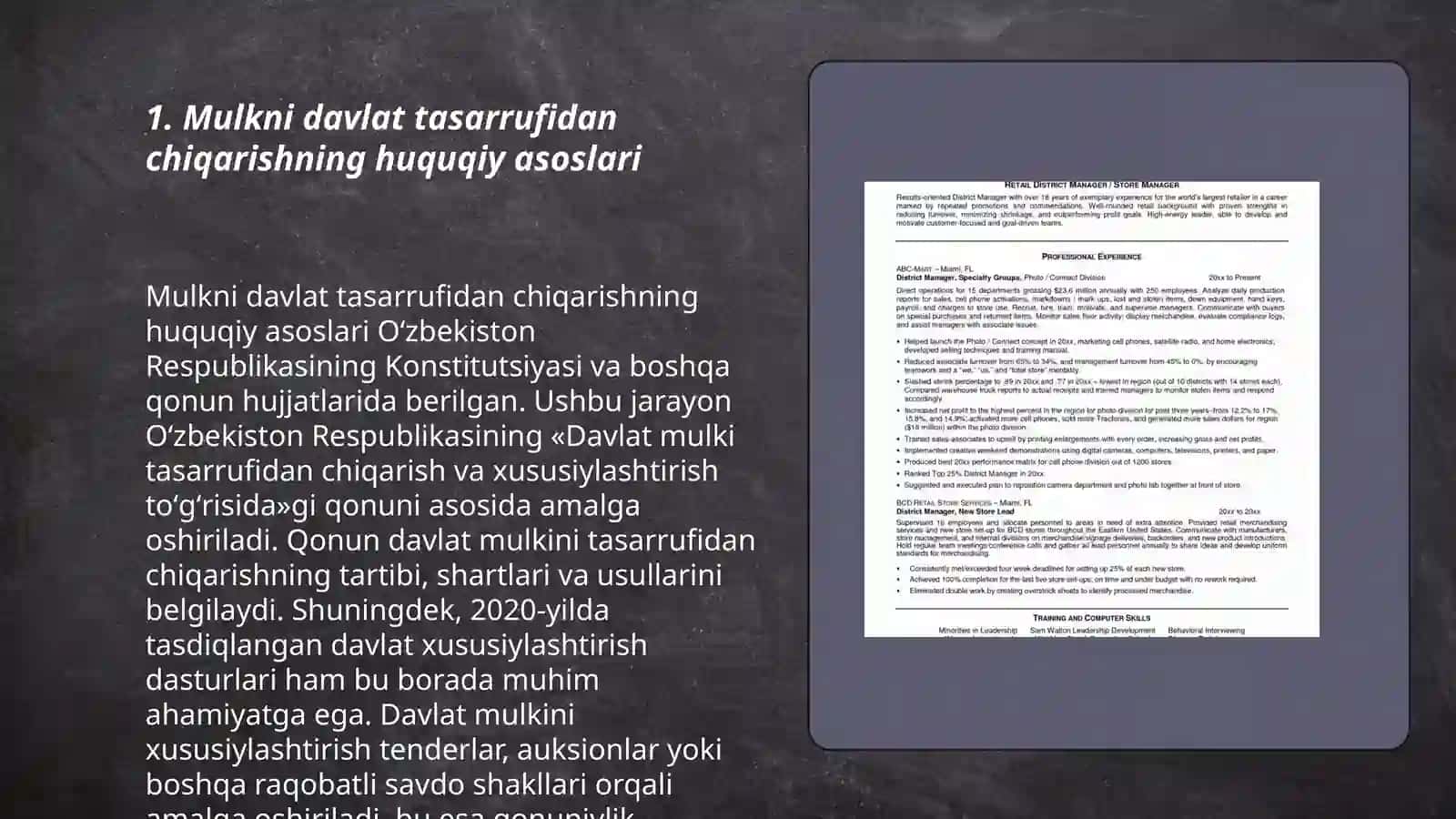 Mulkni davlat tasarrufidan chiqarish va xususiylashtirish maqsadi, yoʻllari va usullari 3