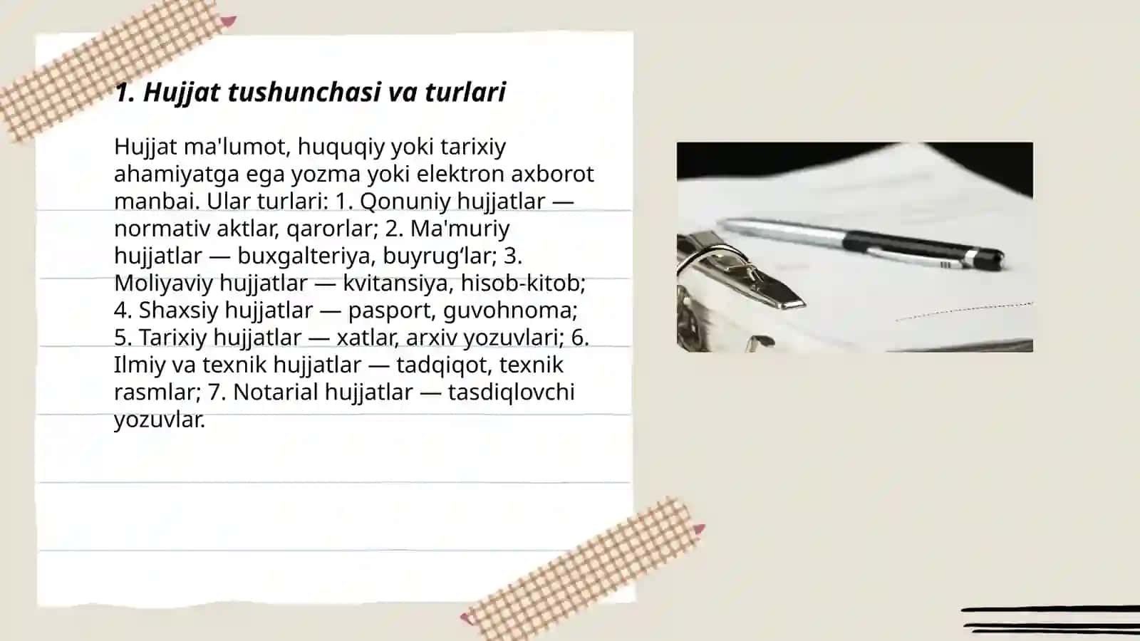 Hujjatlarning paydo boʻlishi va tarixi 3