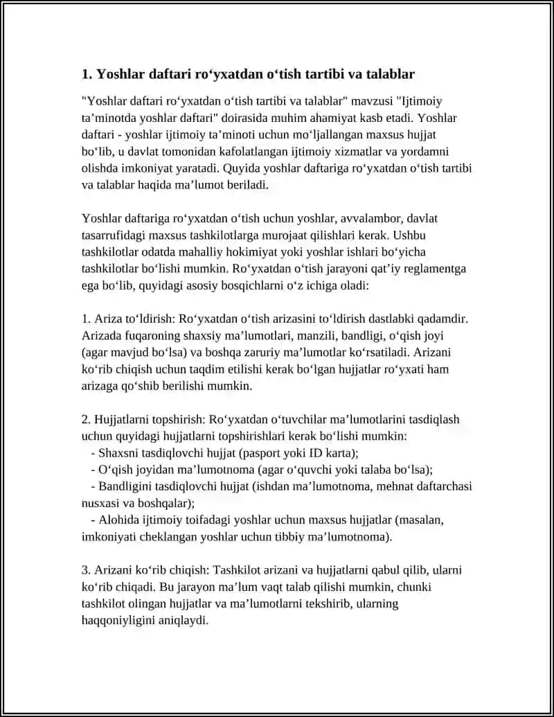 IJTIMOIY TAMINOTDA YOSHLAR DAFTARI 3