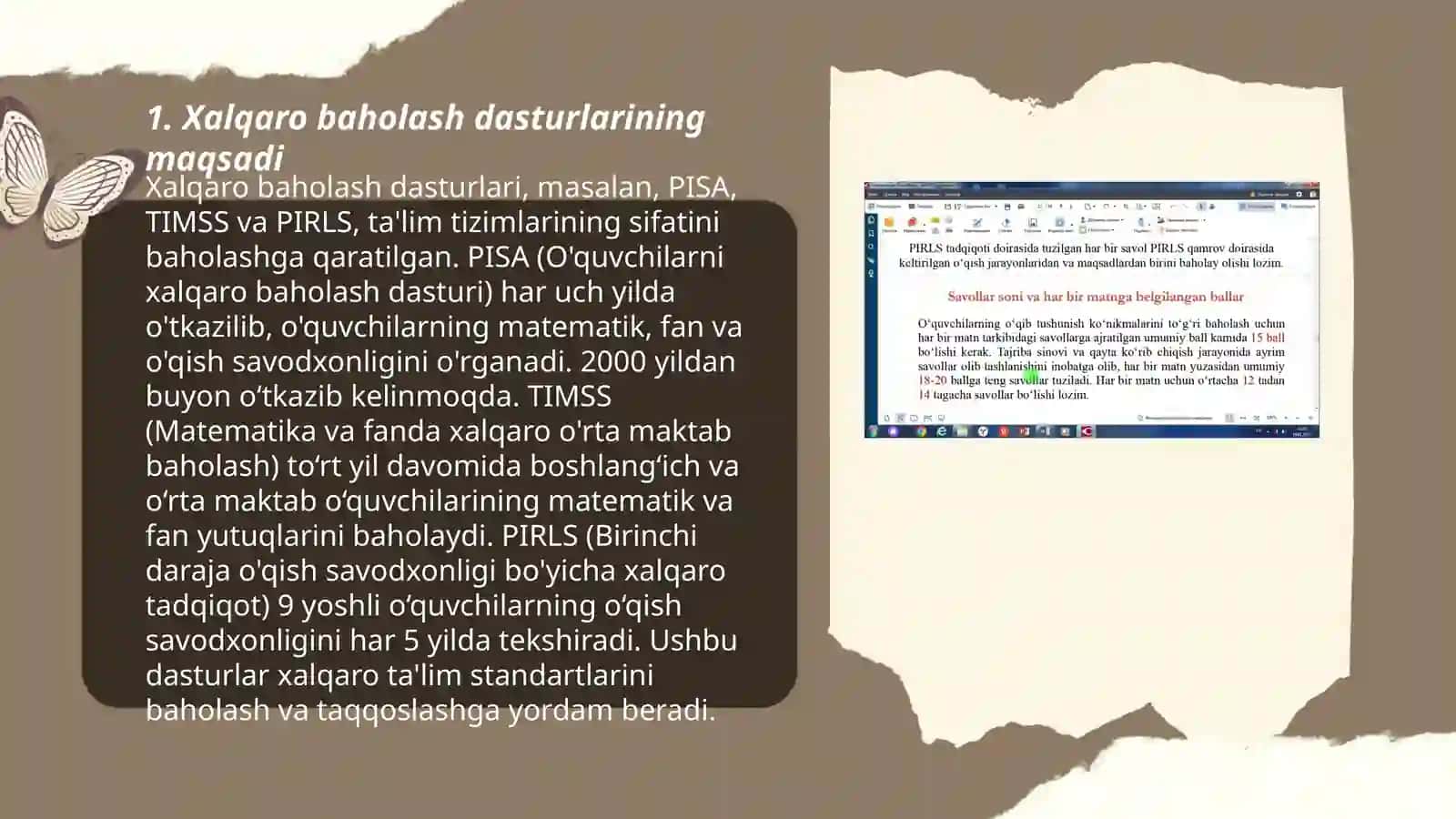 Xalqaro baholash dasturlari 3