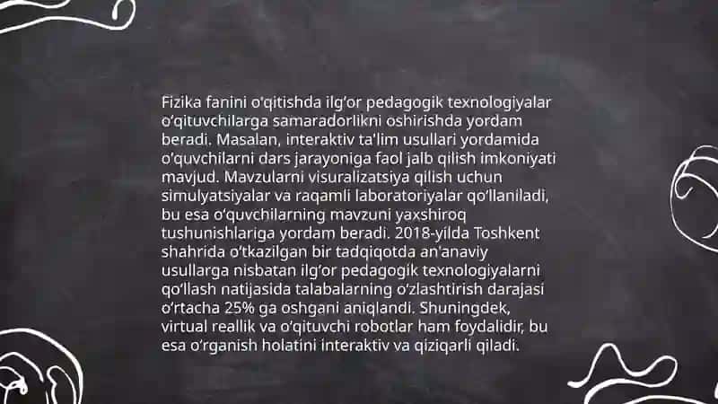 Fizika fanini oʻqitishda ilgʻor pedagogik texnologiyalar 3