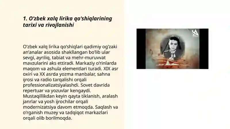 Oʻzbek xalq lirika qoʻshiqlar 3