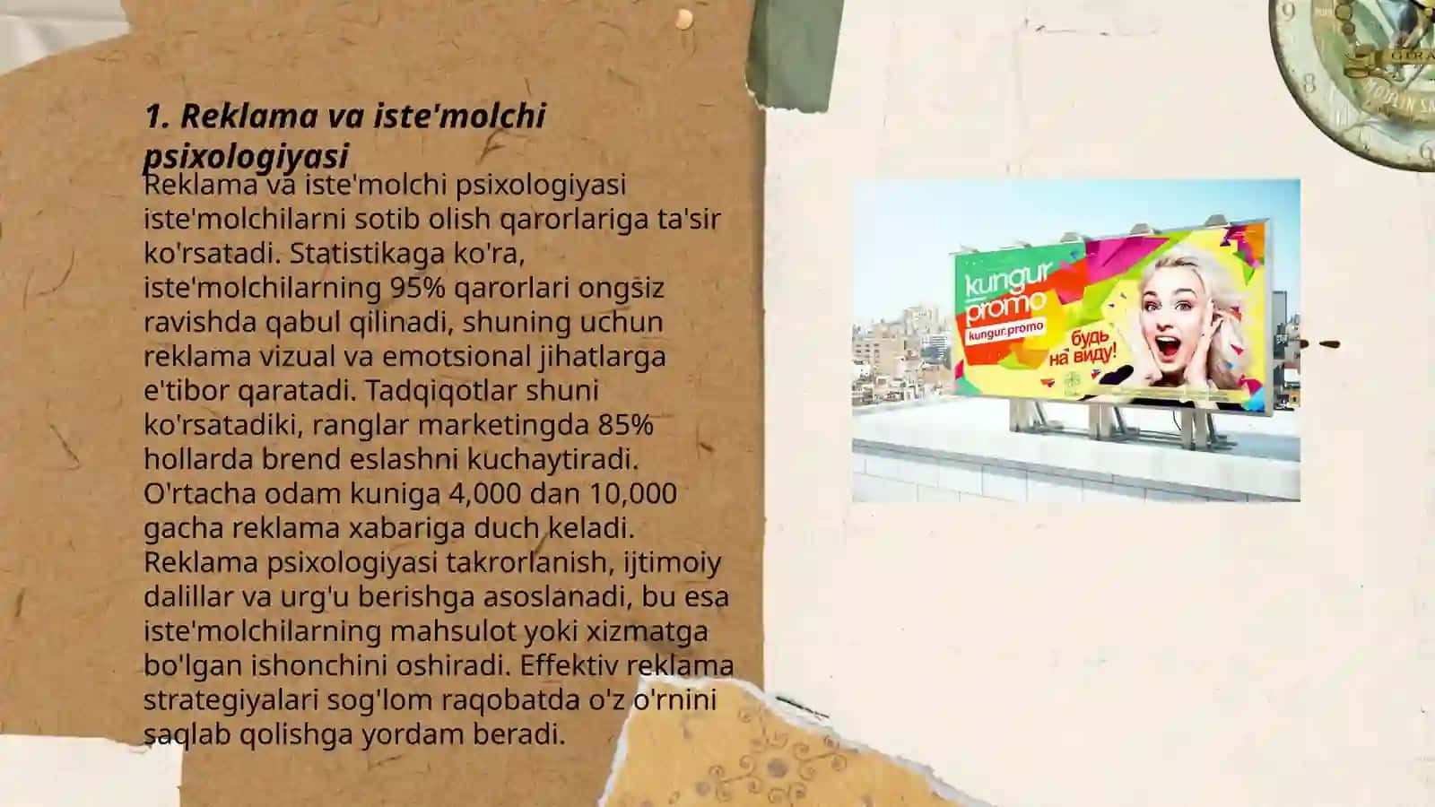 Reklama va iste'molchi psixologiyasi 3