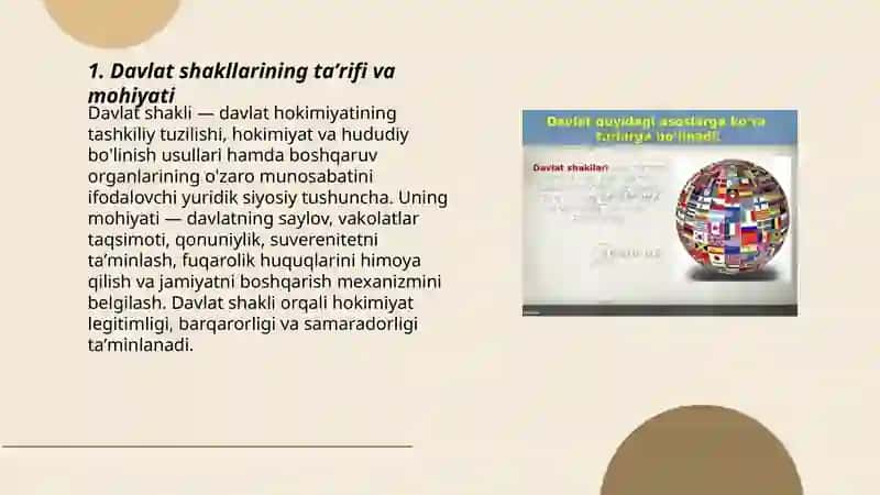 Davlat shakllari 3
