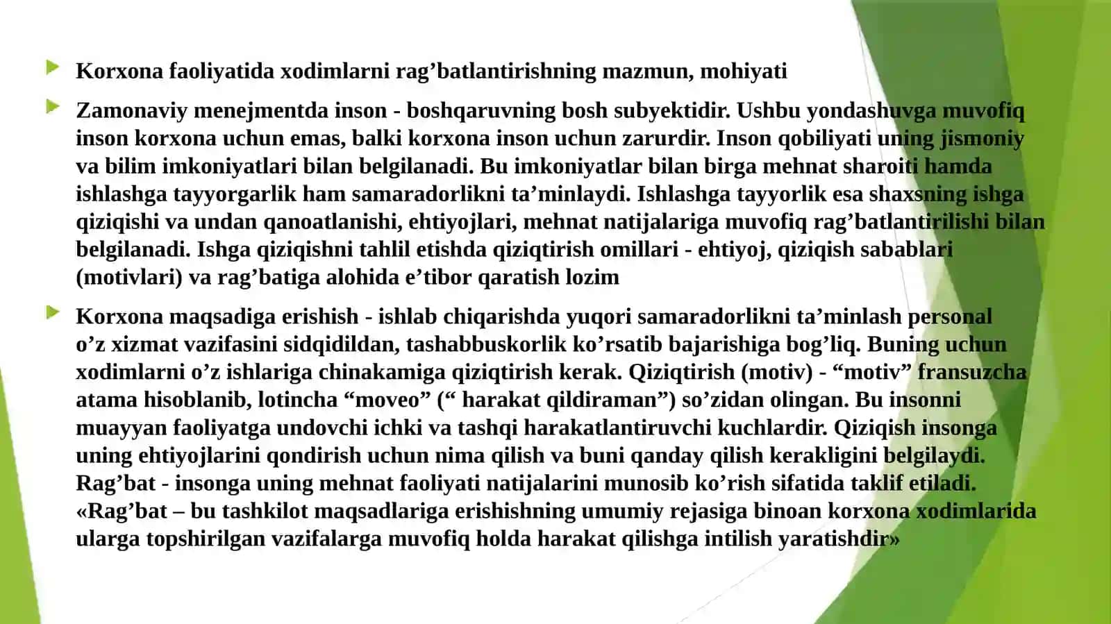 Xodimlarni rag’batlantirish 3