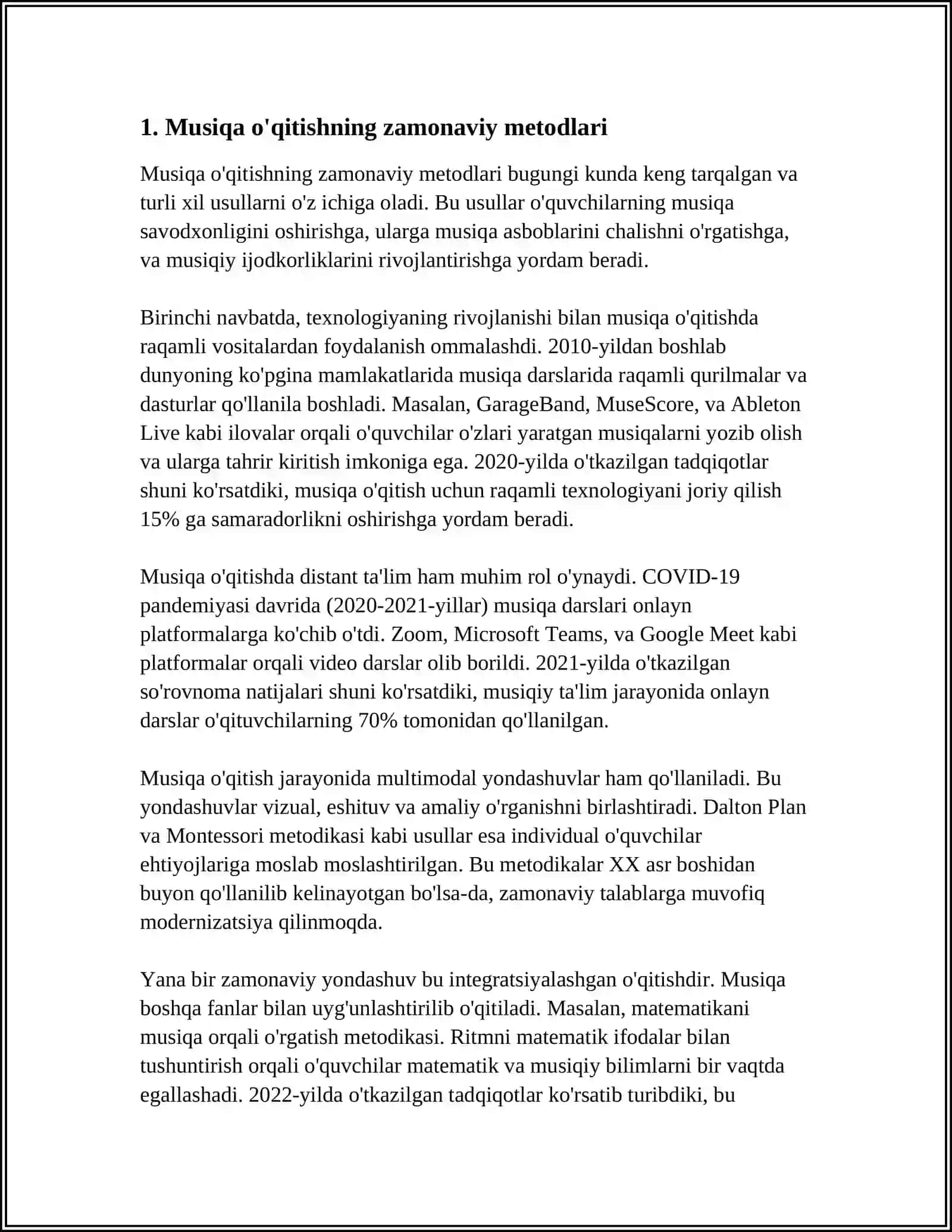 Musiqa O’qitish Texnologiyasi 3