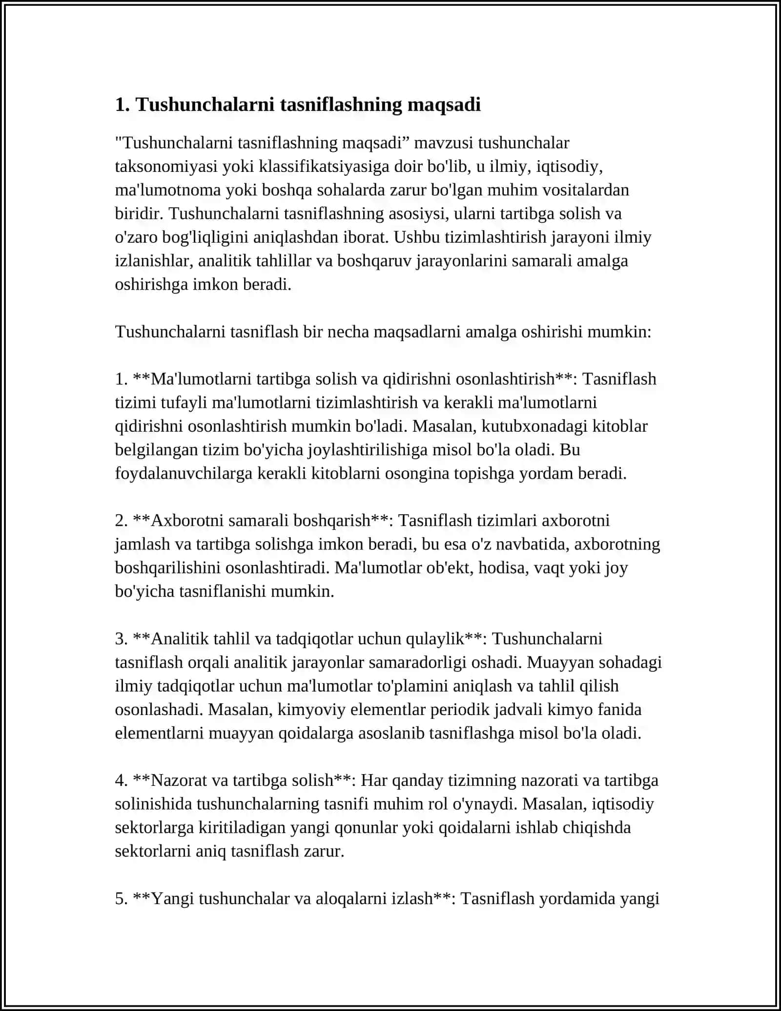 TUSHINCHALARNI BO'LISHNING MAQSADI VA TUZILISHI 3