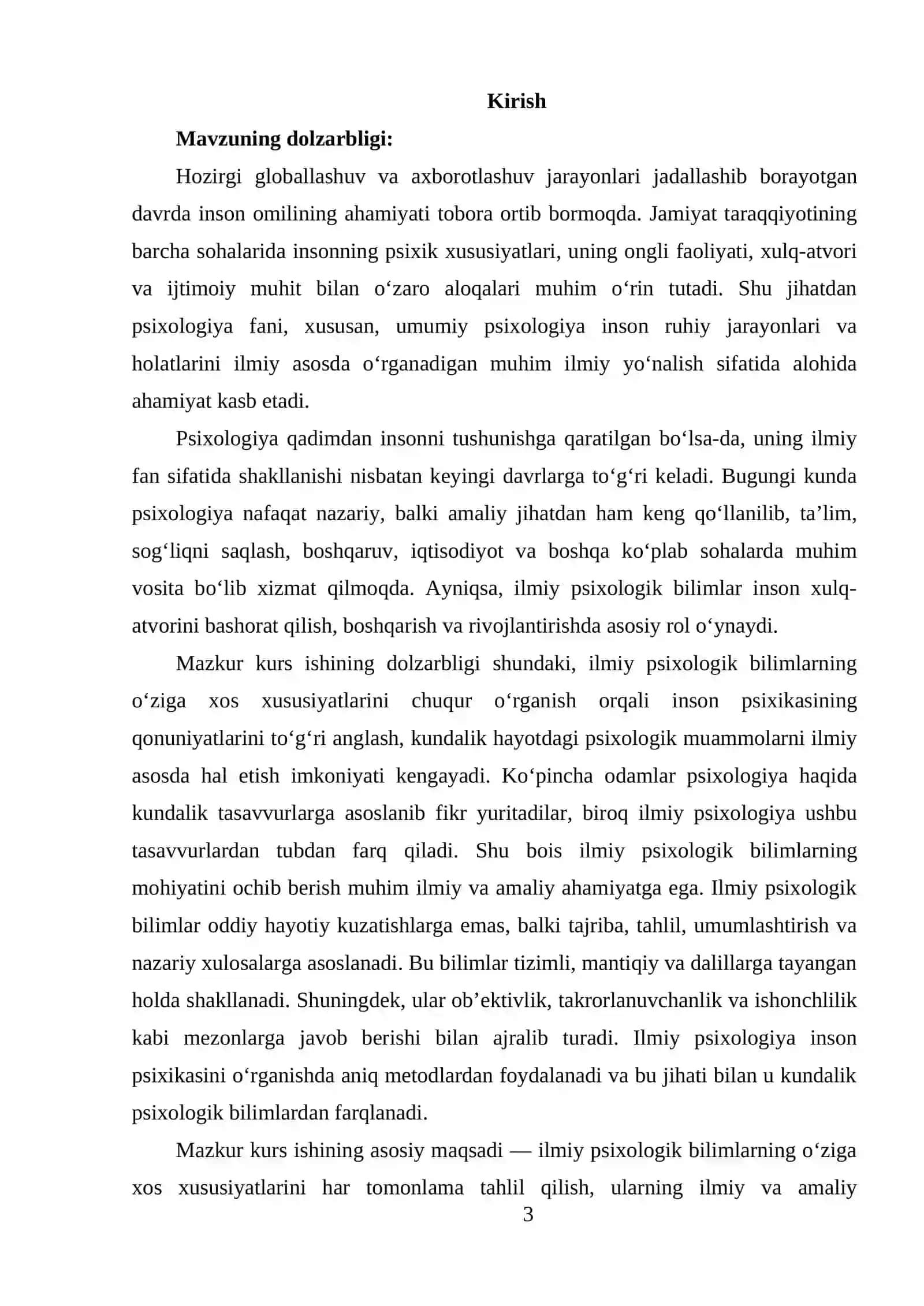 Ilmiy psixologik bilimlarning o‘ziga xos xususiyatlari 3