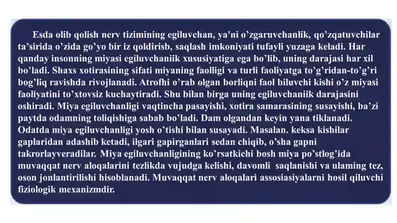 Xotira mexanizmlari 3