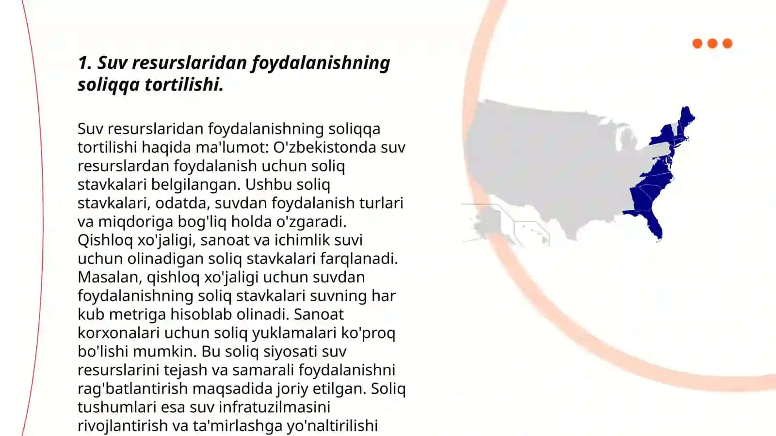 Suv resurslaridan foydalanishning soliqqa tortilishi 3