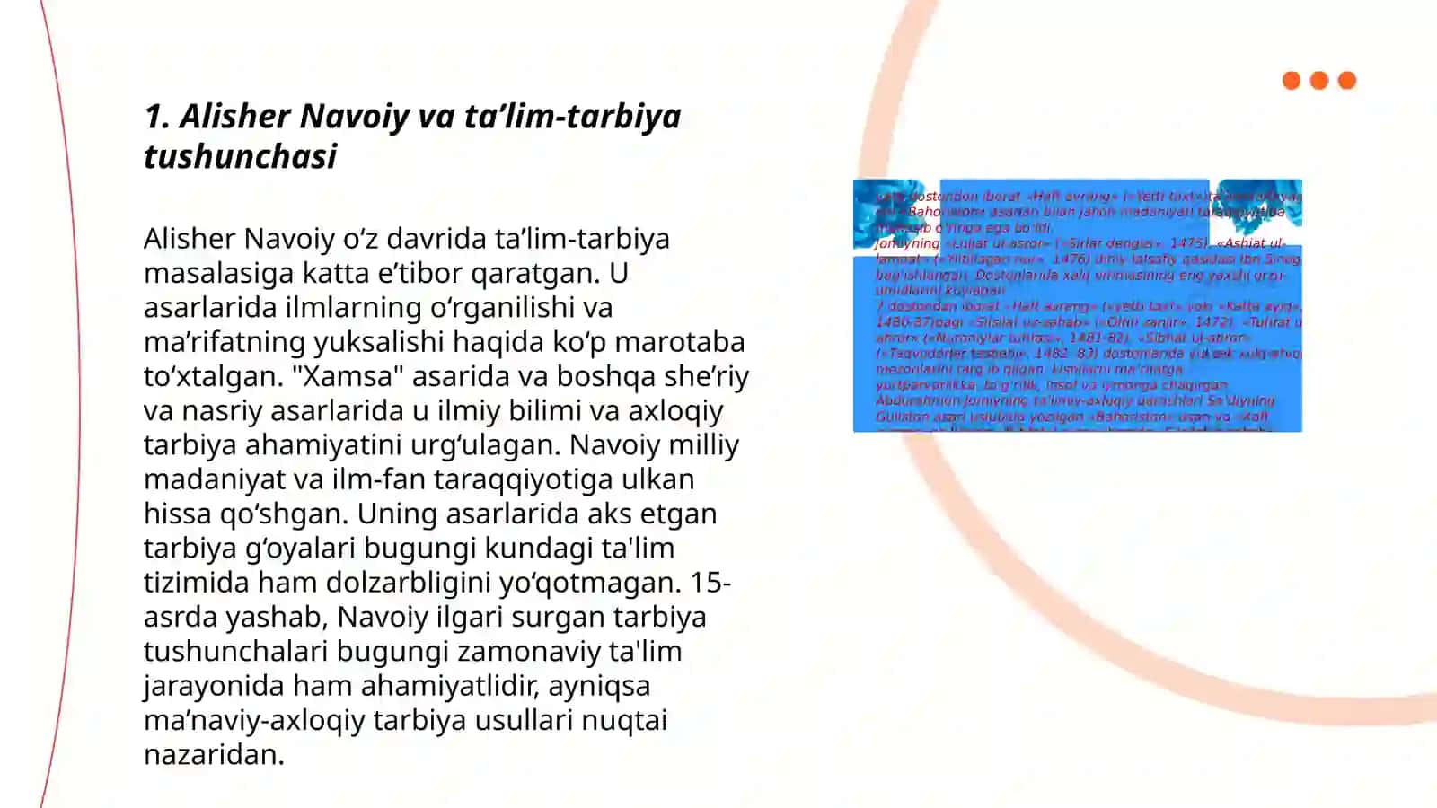 Alisher Navoiyning ta’lim-tarbiya to‘g‘risidagi qarashlari 3