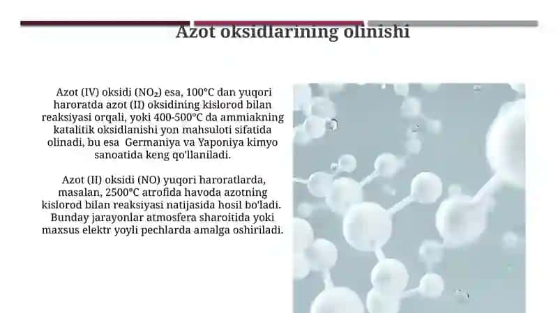 Azotning kislorodli birikmalari 3