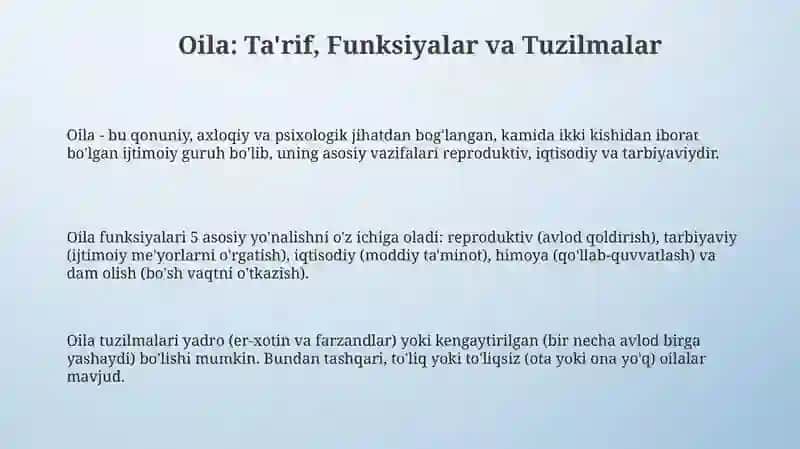 Oilaviy munosabatlar psixologiyasi 3