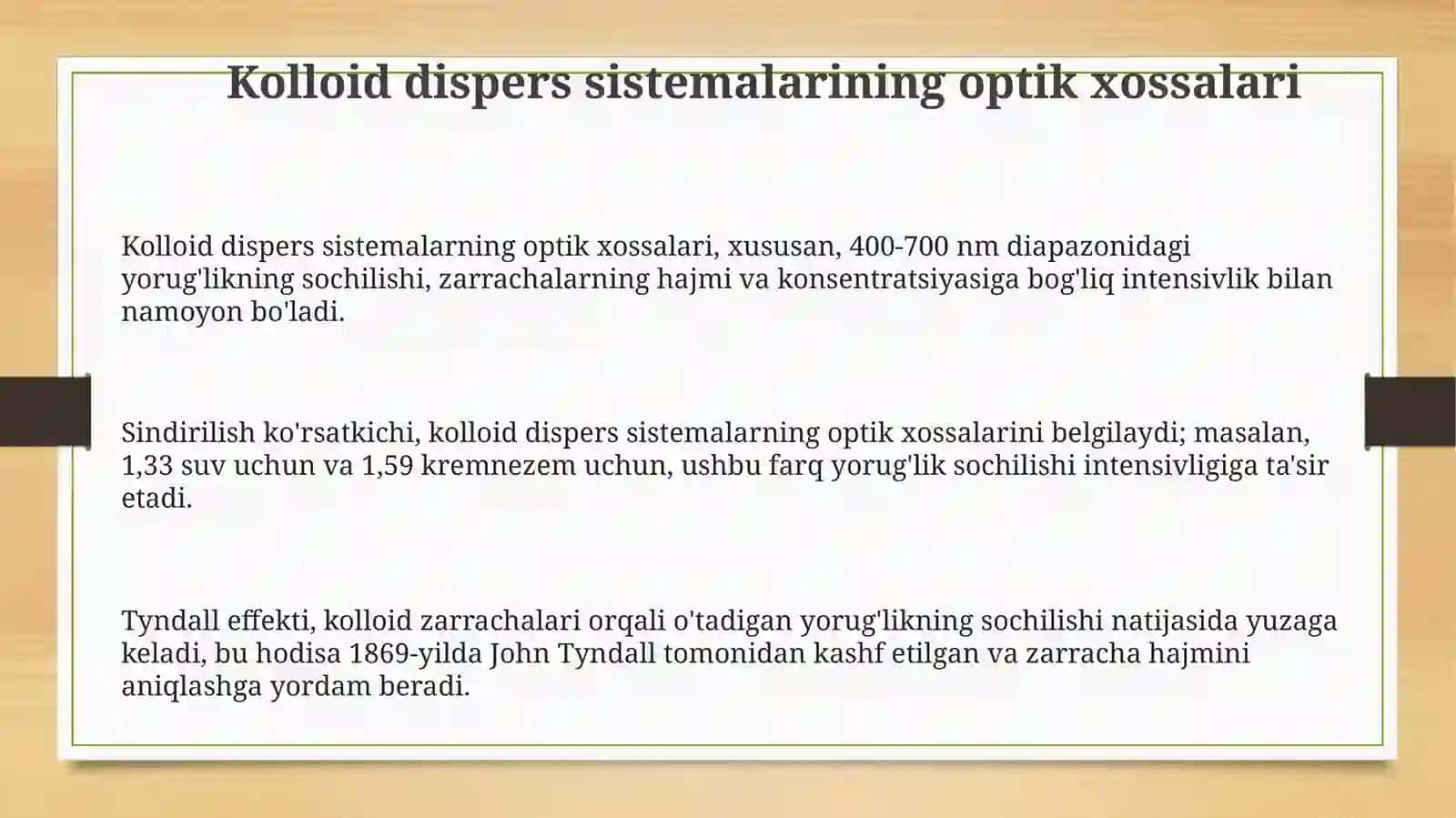 Kalloiddisperssistemalarningoptikxossalarinioʻrganishusullari.Nefetometriyadaishlash 3