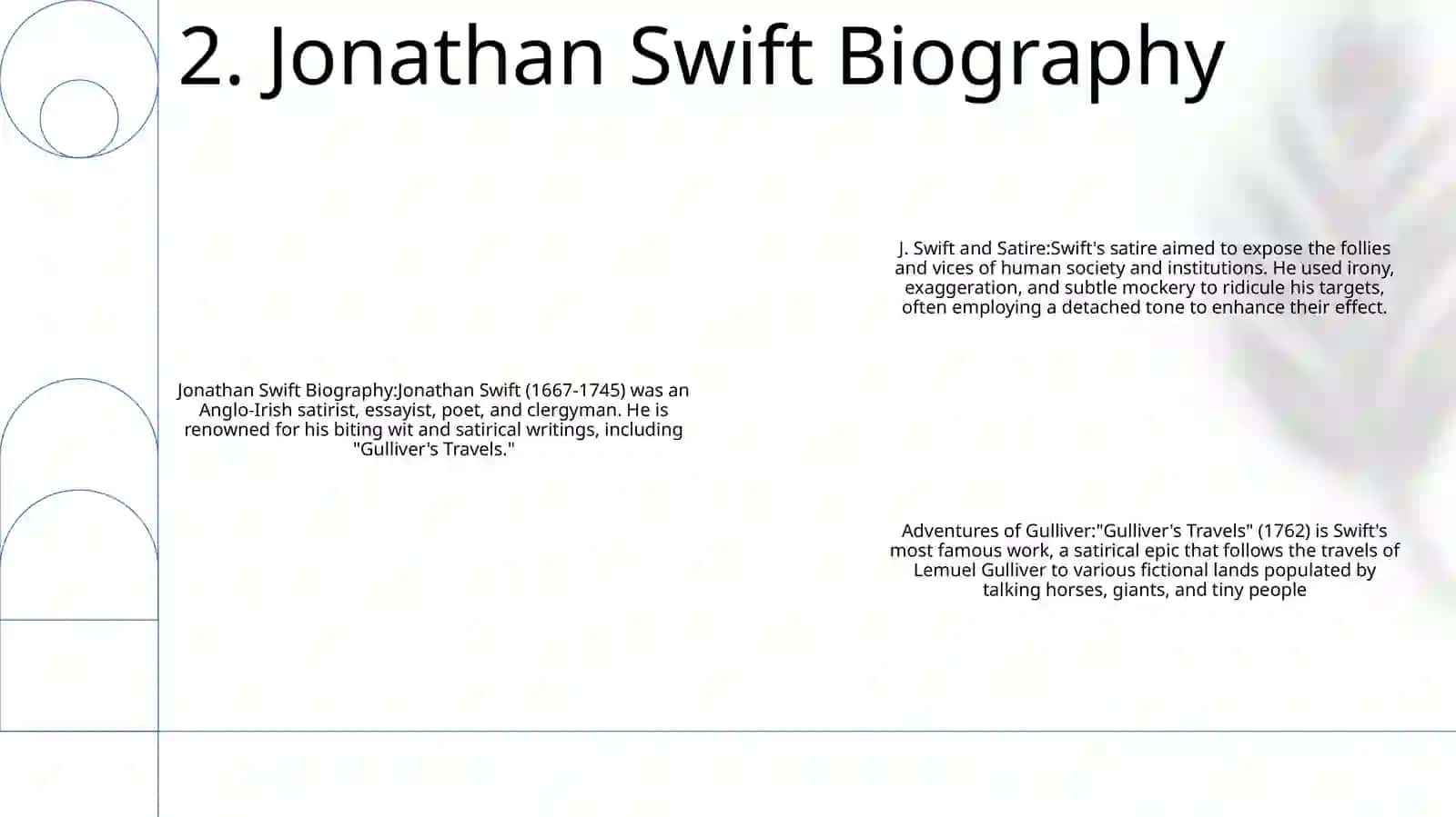 J Swift.Swift And Satire. "Adventures Of Gulliver" 3