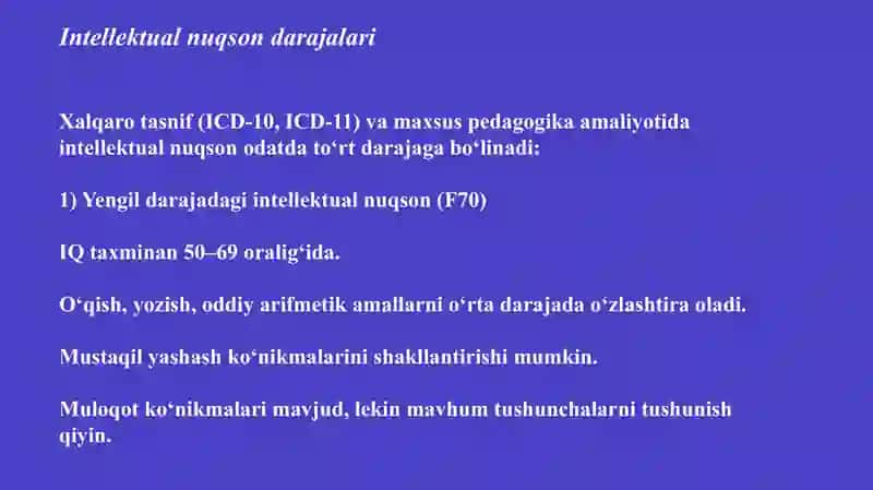 Intellektual nuqsonli bolalarga ta’lim tarbiya jarayonin itashkil etish 3