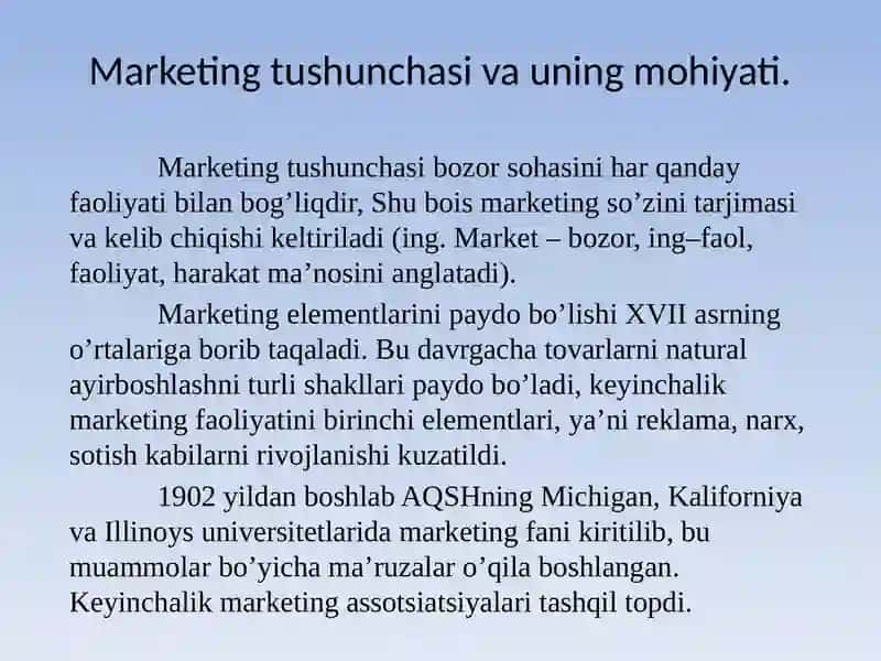 Marketingning Ijtimoii–Iqtisodiyasoslari 3
