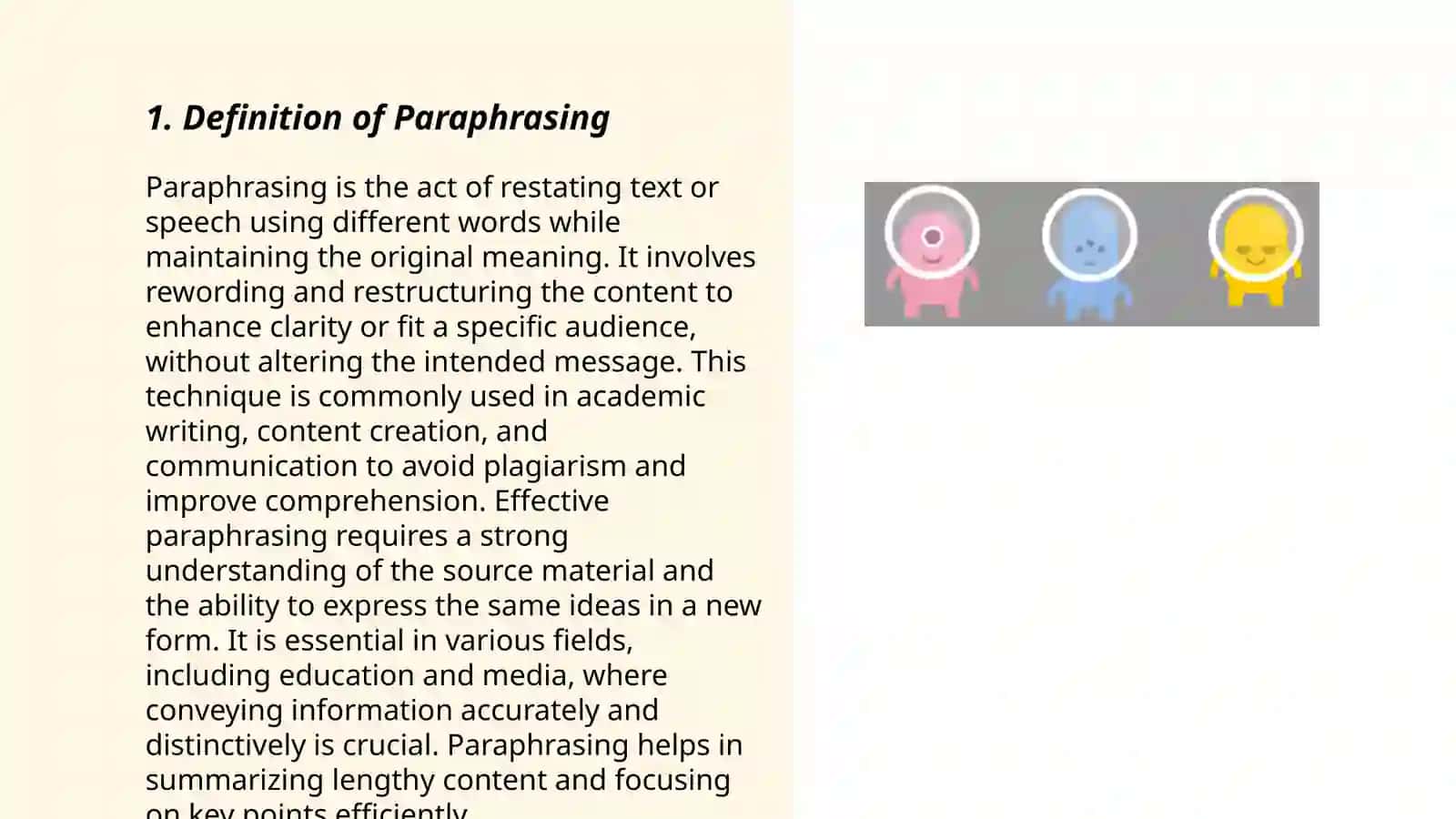 Paraphrasing and Plagiarism 3