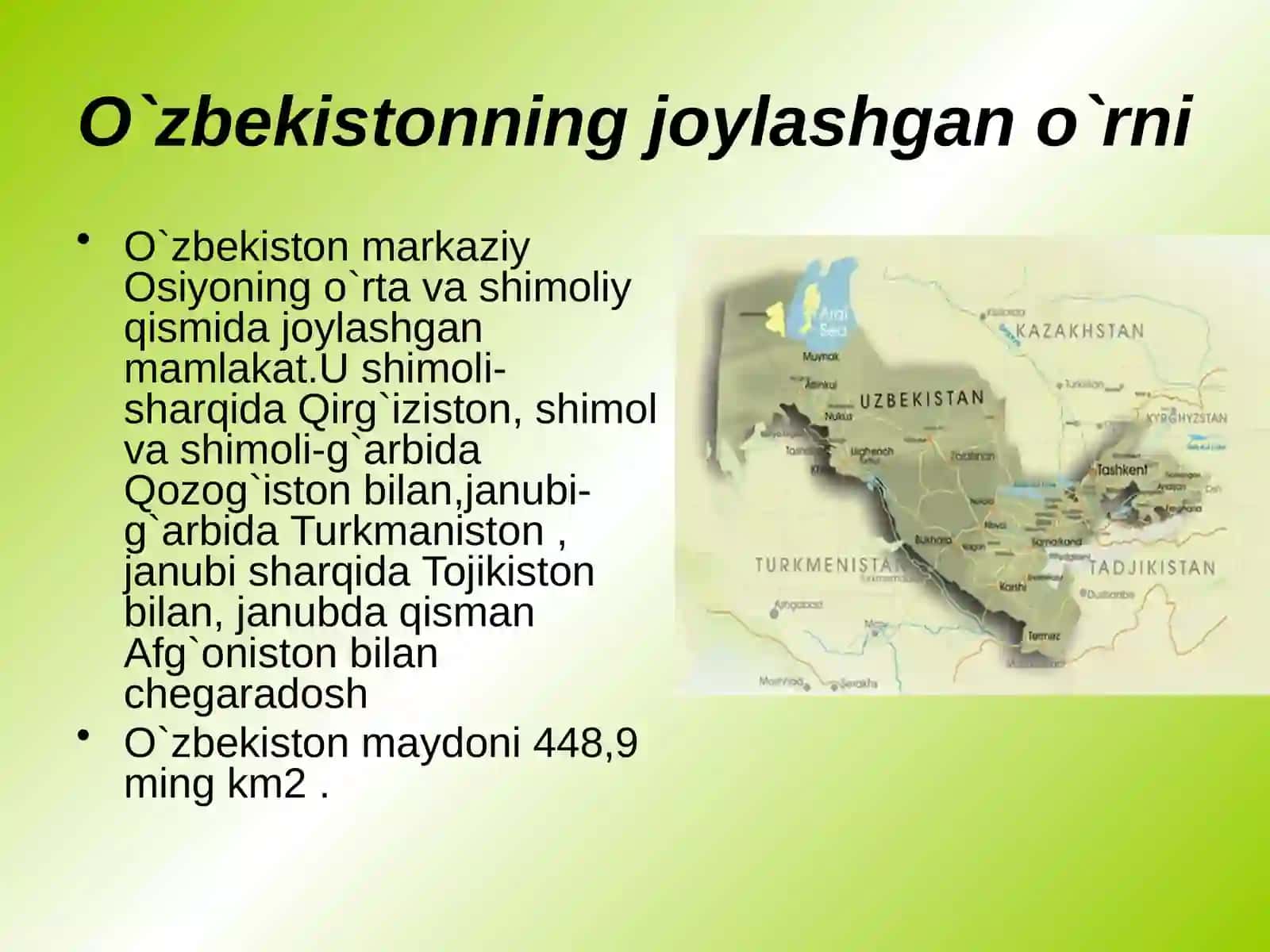 O‘zbekistonning tabiiy geografik o’rni 3