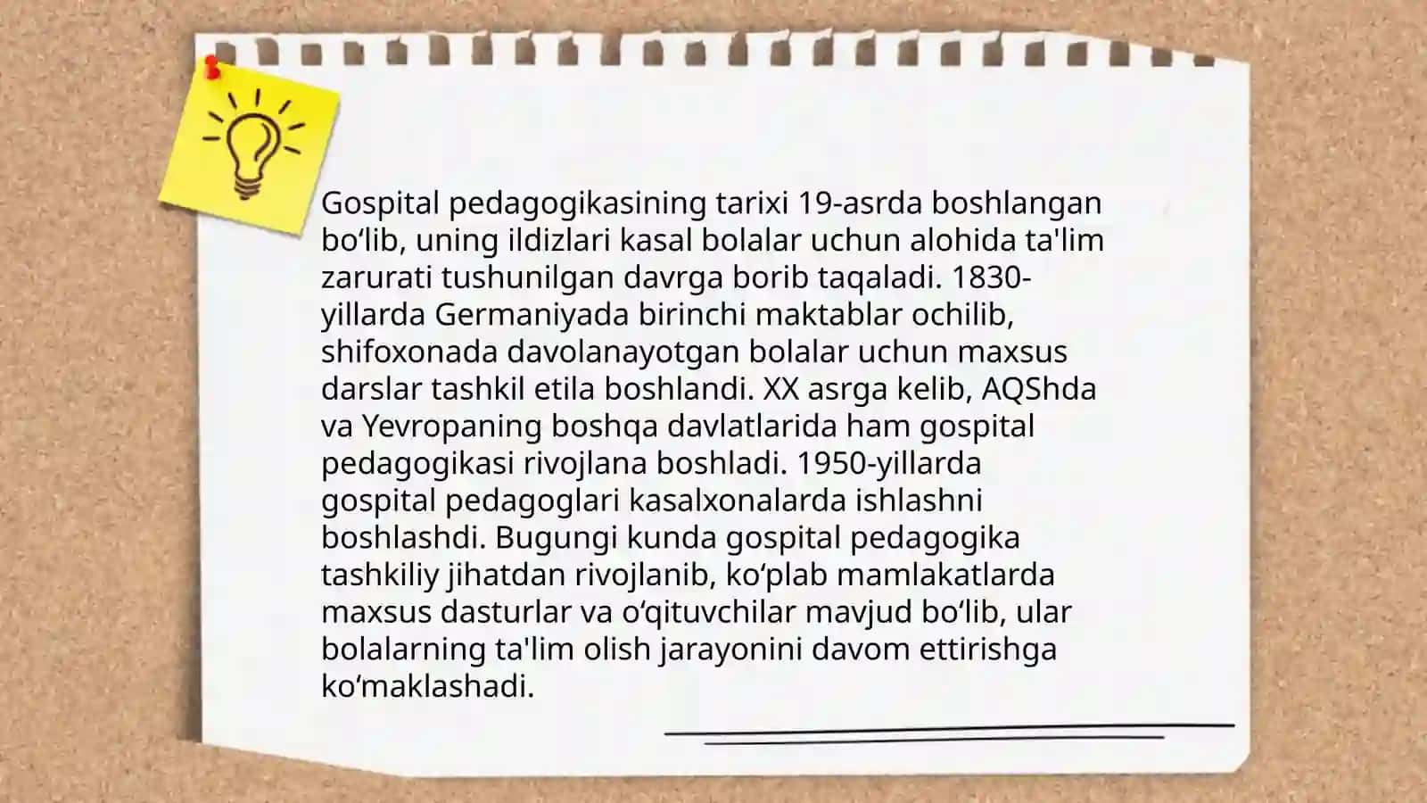 Gospital pedagogika tushunchasi 3