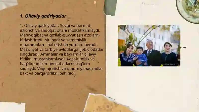 Oilaviy qadriyatlar 3