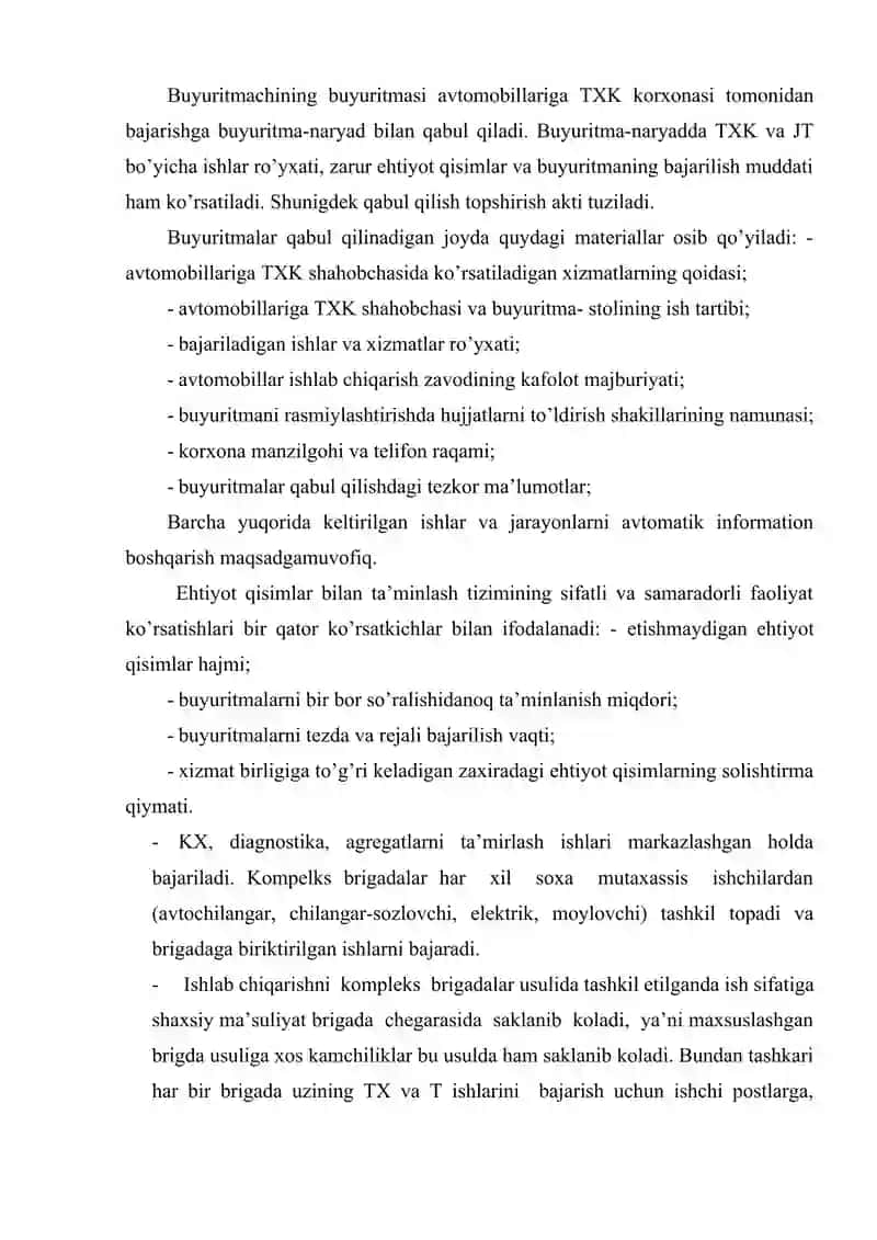 TEXNIK TIZIMNI EKSPERTIZADAN O'TKAZISHNI TASHKIL ETISH 3