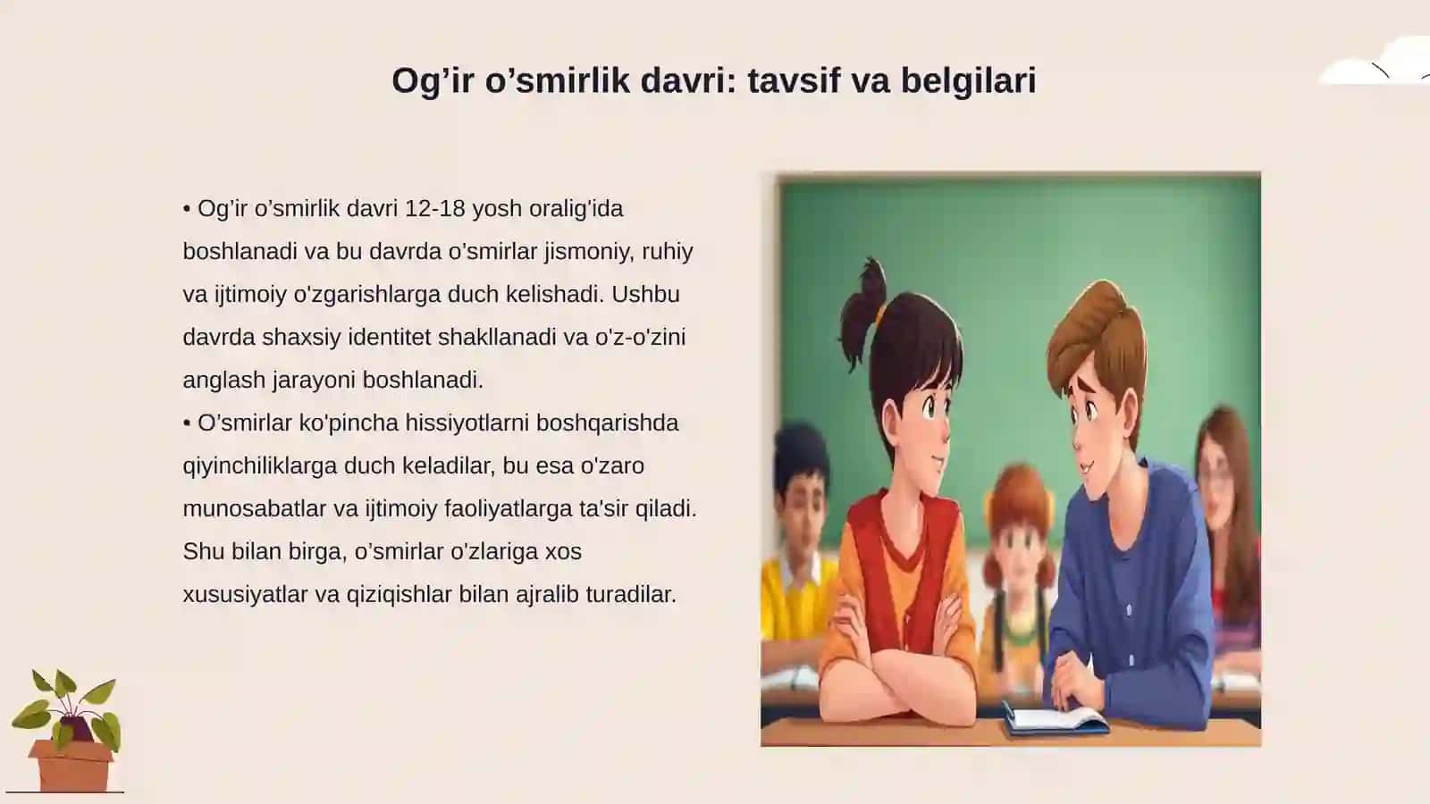 Og’ir o’smirlar Rivojlanish psixologiyasi va diffеrеnsial psixologiya 3