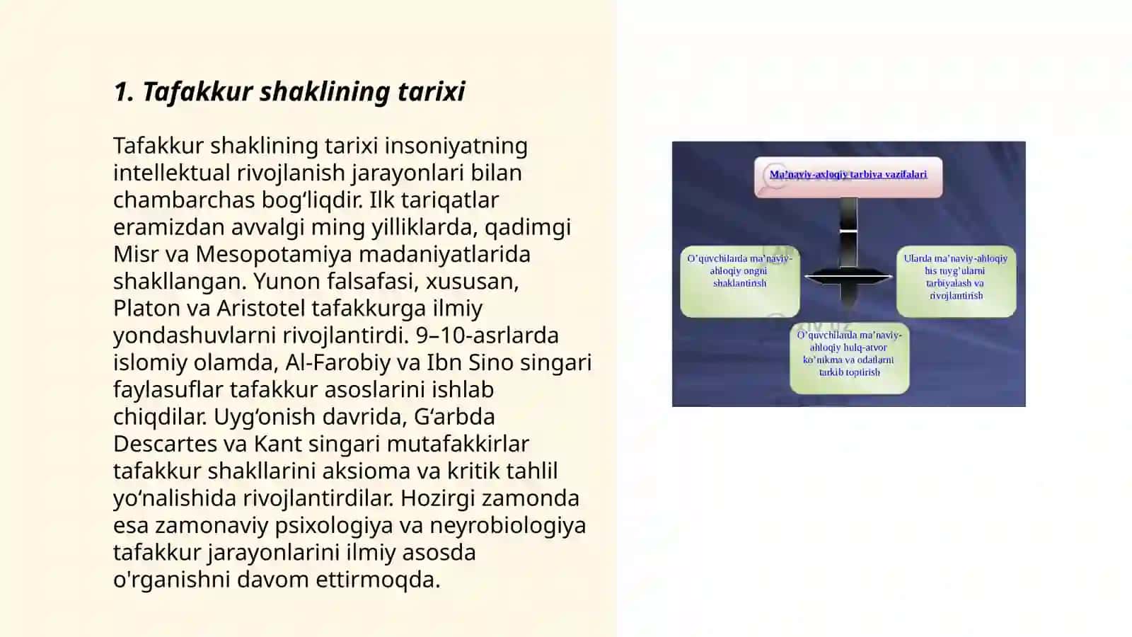 Tafakkur shaklining tarixi 3