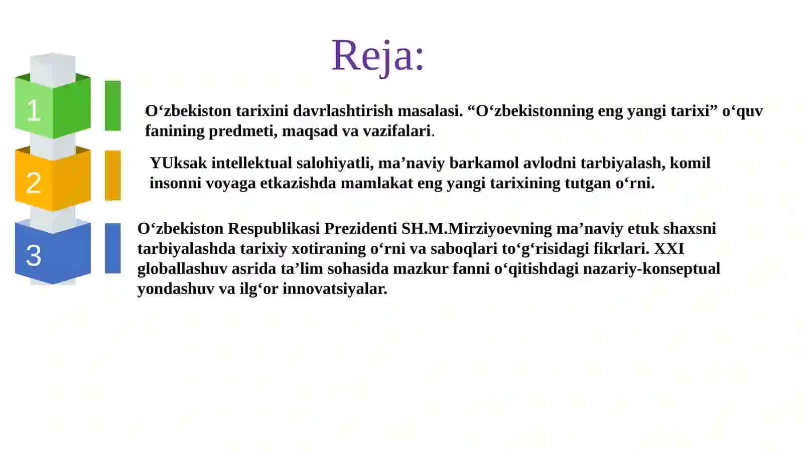 O‘zbekistonning eng yangi tarixi 3