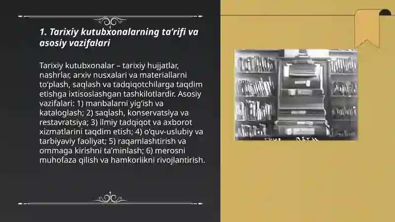 Tarixiy kutubxona va umumiy tarix asari 3