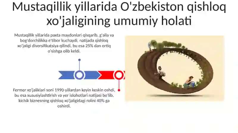 Mustaqillik Yillarida O'zbekistonda Qishloq Xo‘jaligi va Sanoatdagi O‘zgarishlar 3