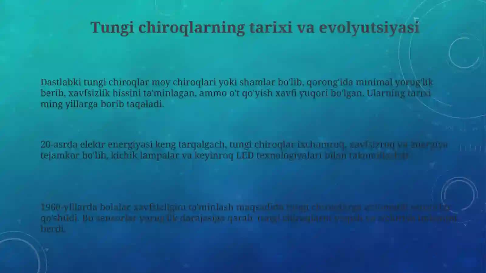 Tungi chiroqlar 3