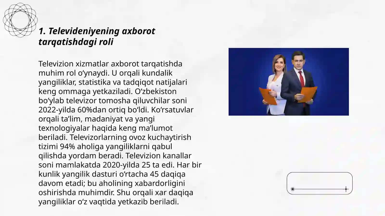 Televideniyaning axborot tarqatishdagi roli 3