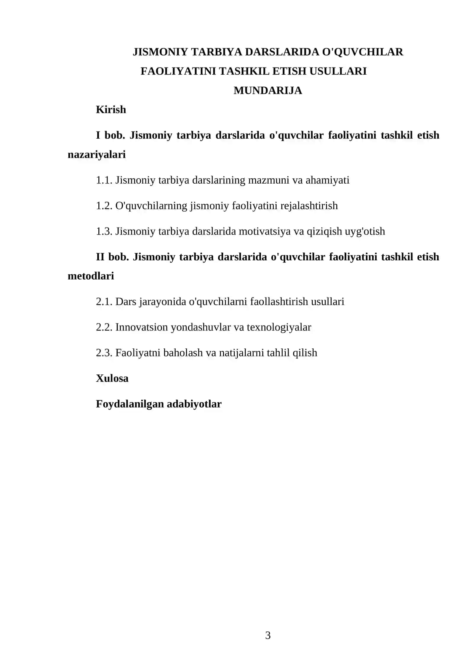 Jismoniy tarbiya darslarida o'quvchilar faoliyatini tashkil etish usullari 3