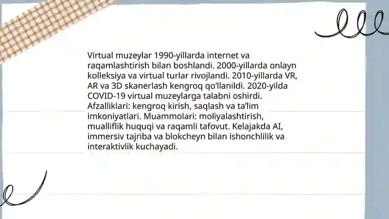 Vertual muzeylar 3