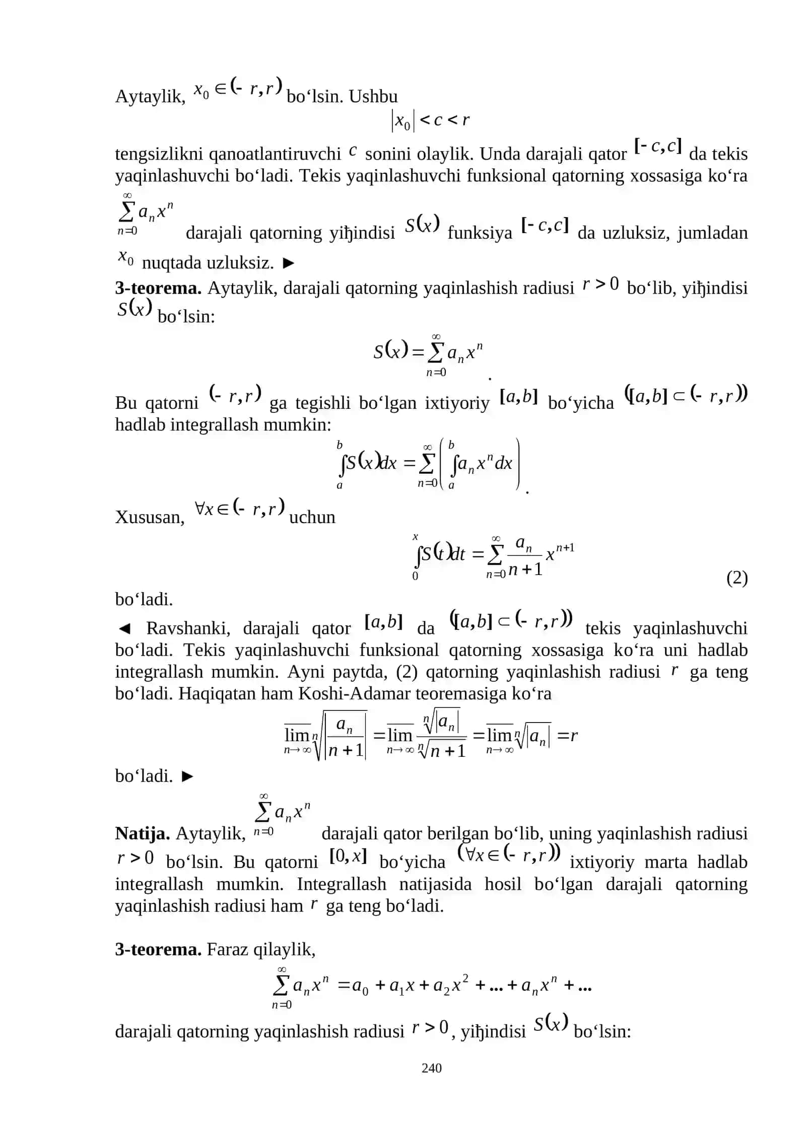Fizika va Astronomiya - Matematik Analiz 3