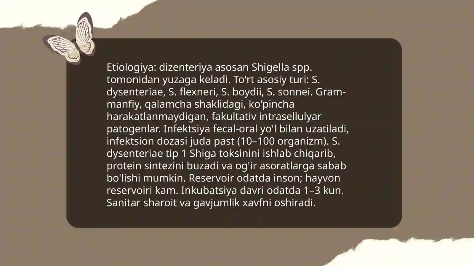Yuqumli ichak kasaligilarida dizenteriya 3