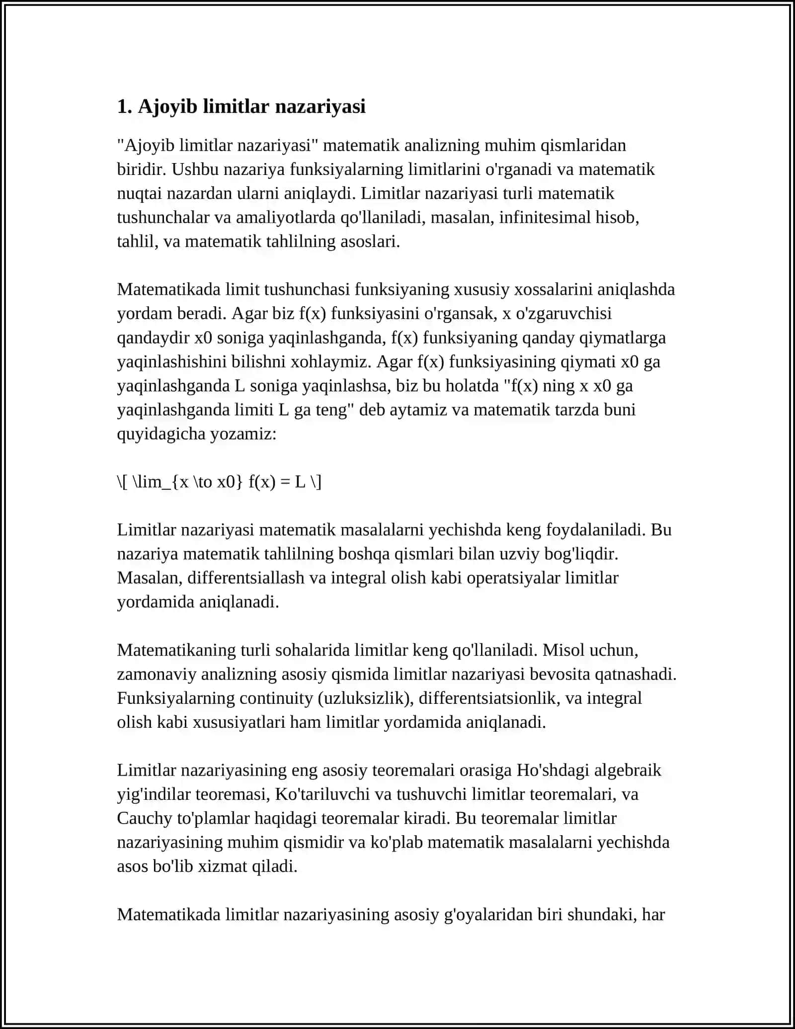 AJOYIB LIMITLAR 3