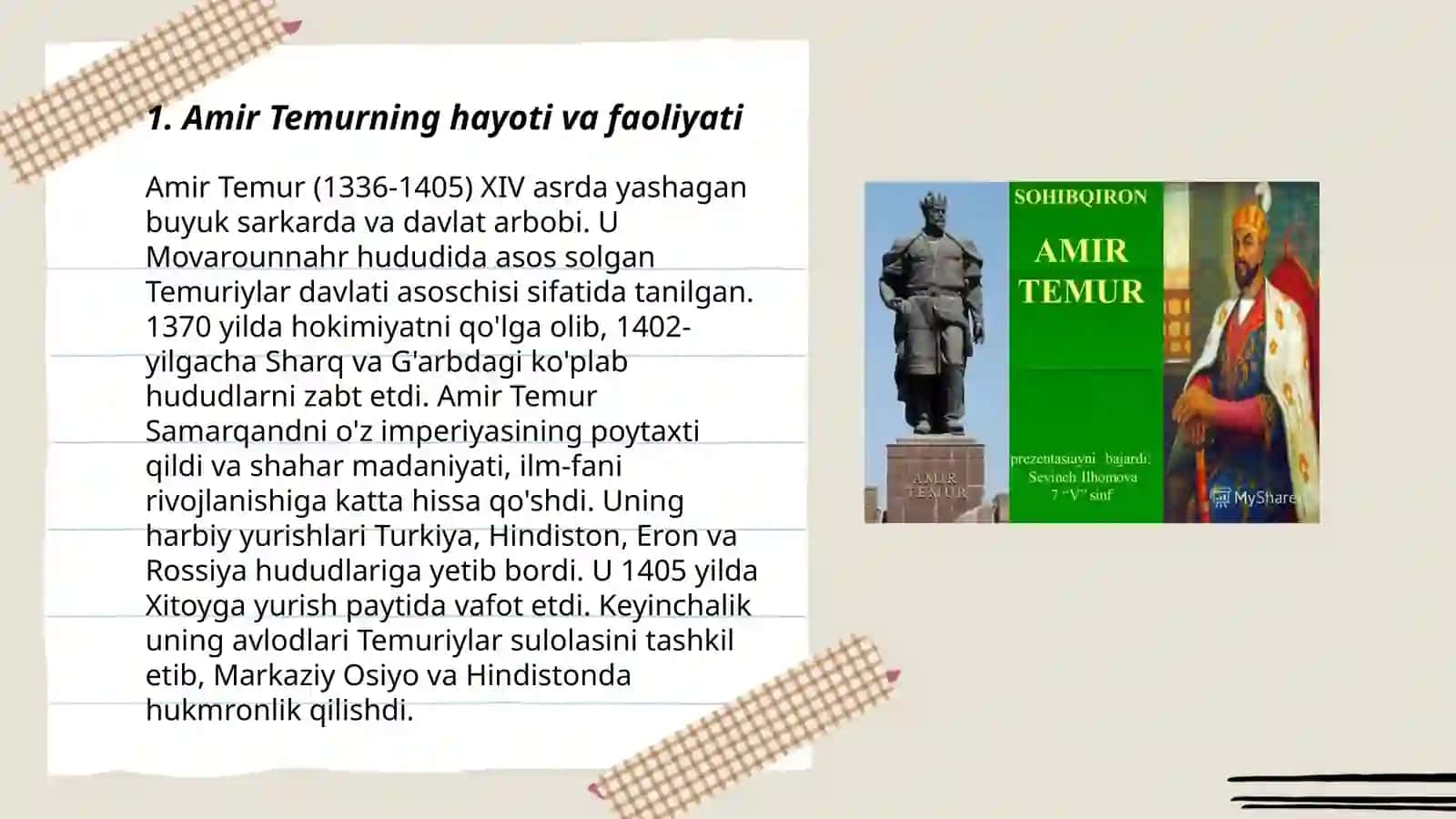 Amir Temur hayoti va faoliyati 3