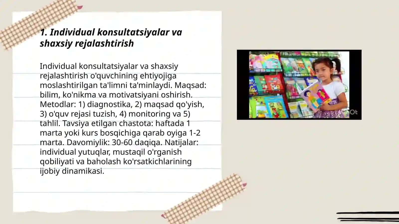 Individual konsultatsiyalar va shaxsiy rejalashtirish 3