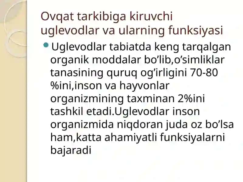 Uglevodlar almashinuvi boshqarilishining buzilishlari 3