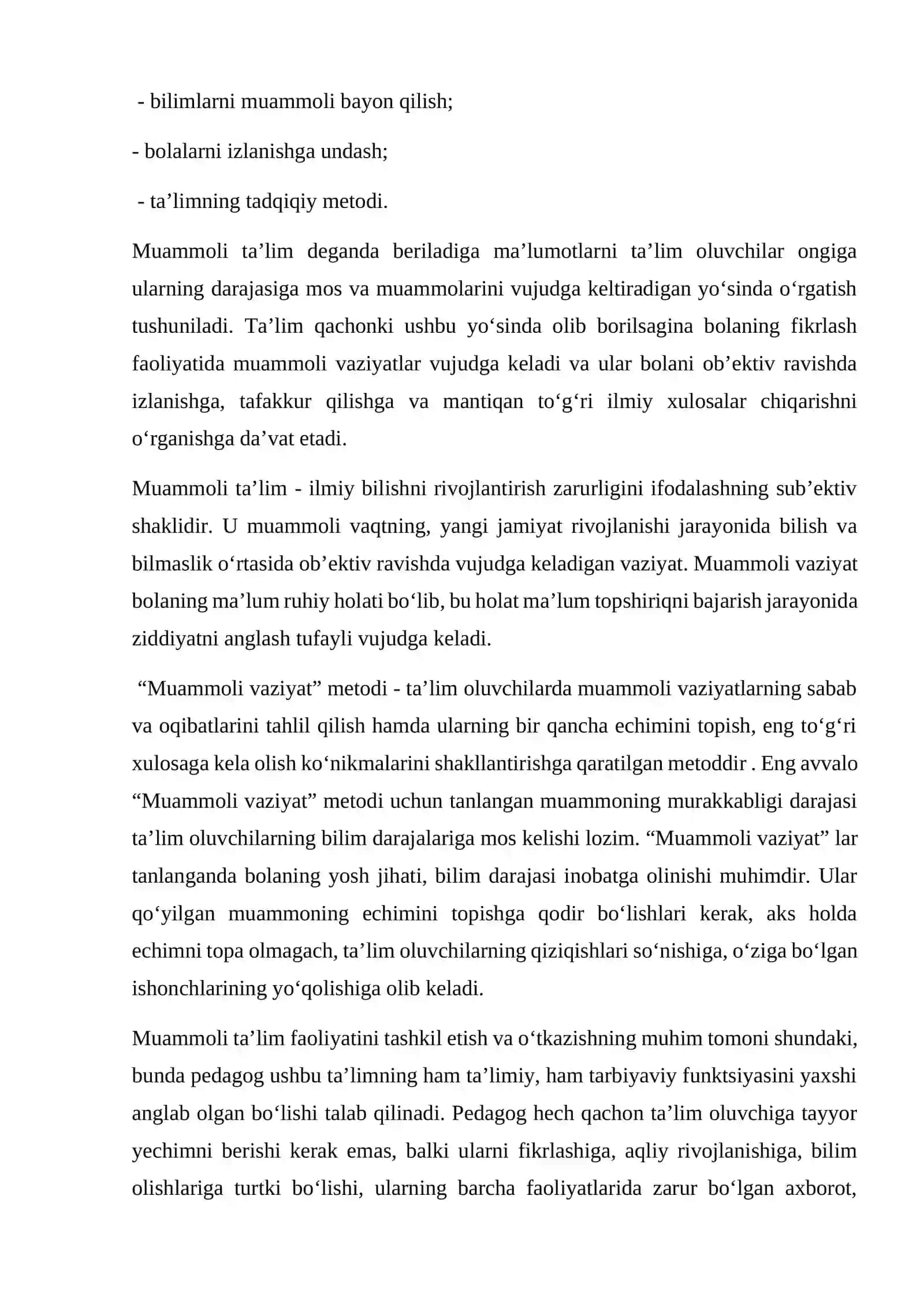 Muammoli va kreativ yondashuv asosida o’quvchilarni ijodiy kompetensiyalarni shakllantirish 3