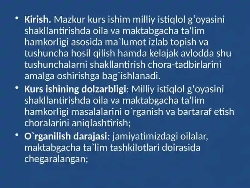 Milliy istiqlol g‘oyasini shakllantirishda oila va maktabgacha ta’lim hamkorligi. 3