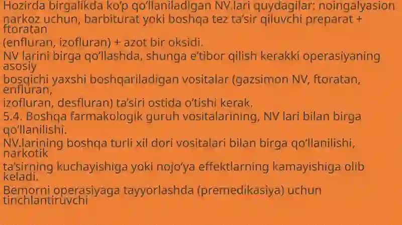 Narkoz vositalari 3