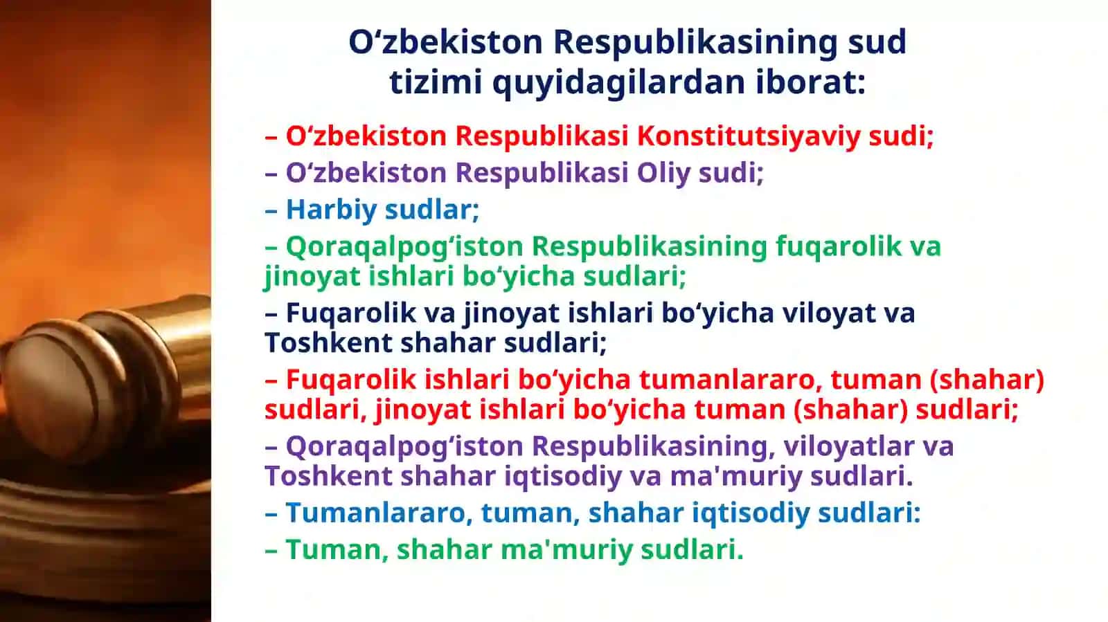 Sud hokimiyati - davlat hokimiyatining bir bog‘ini 3